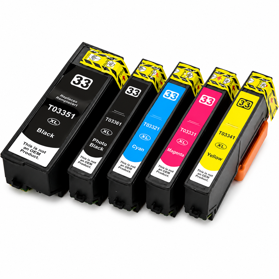 Huismerk Epson 33XL (T3357) multipack (2 x zwart + 3 kleuren)