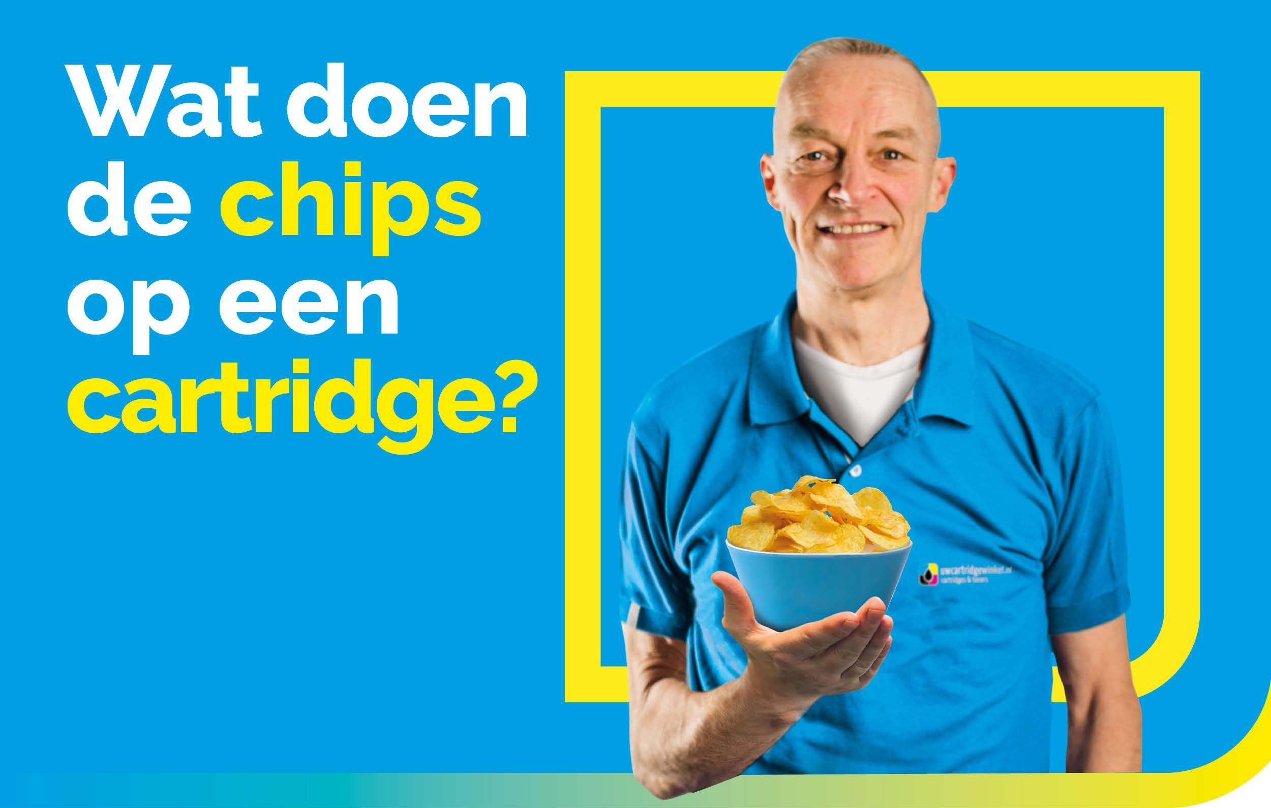 Chips op een inktcartridge