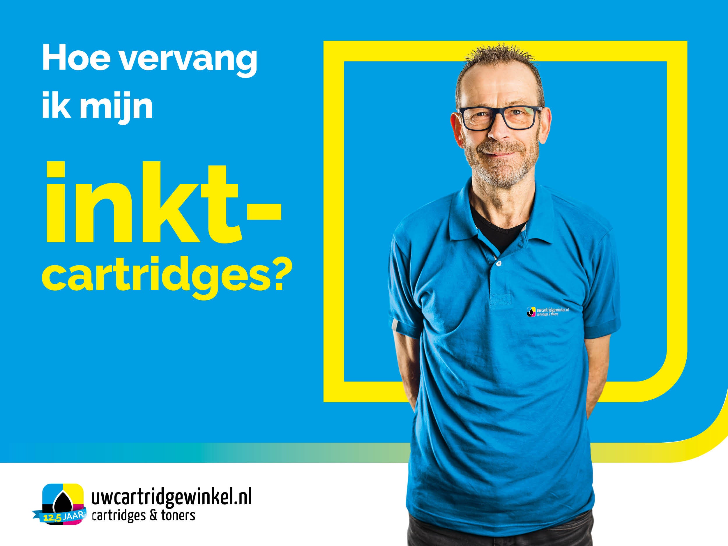 Inktcartridges vervangen!