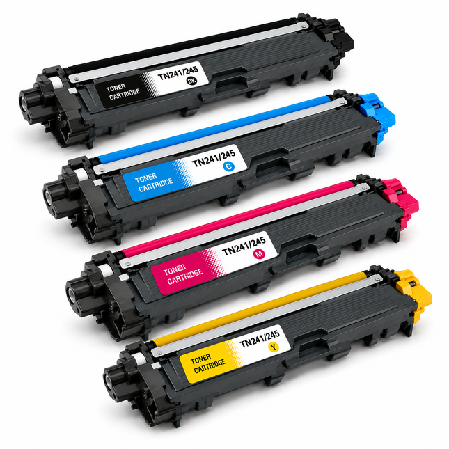Huismerk Brother TN-241 + TN-245 multipack (zwart + 3 kleuren)