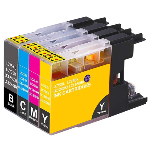 Huismerk Brother LC-1280 XL multipack (zwart + 3 kleuren)