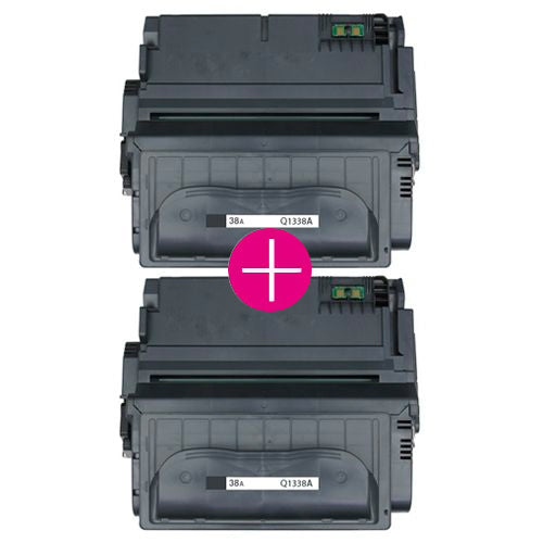 2 x Huismerk HP 38A (Q1338A) zwart