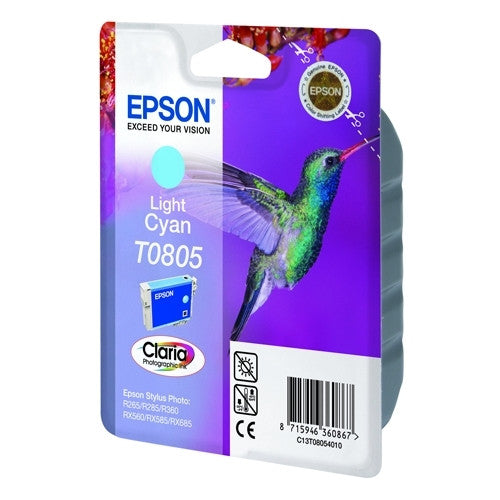Epson T0805 inktcartridge licht cyaan origineel