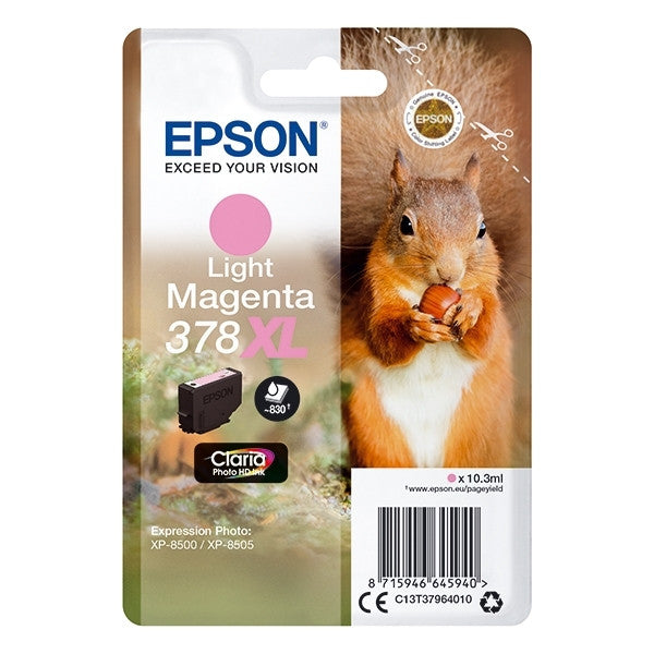 Epson 378XL (T3796) inktcartridge licht magenta hoge capaciteit origineel