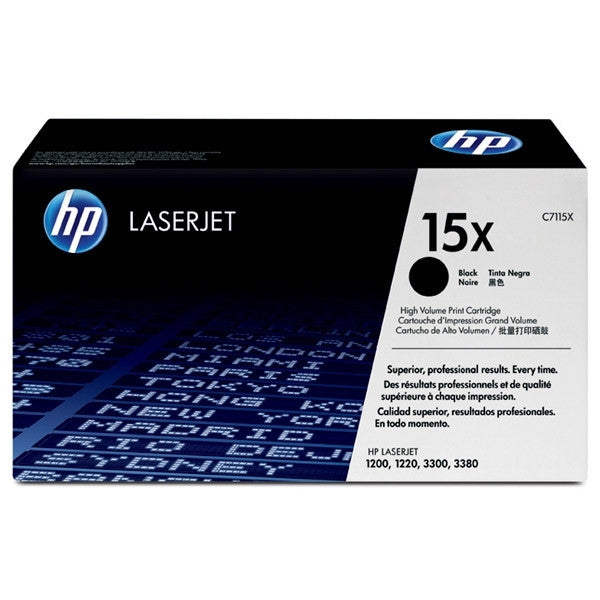 HP 15X (C7115X) toner zwart hoge capaciteit (origineel)